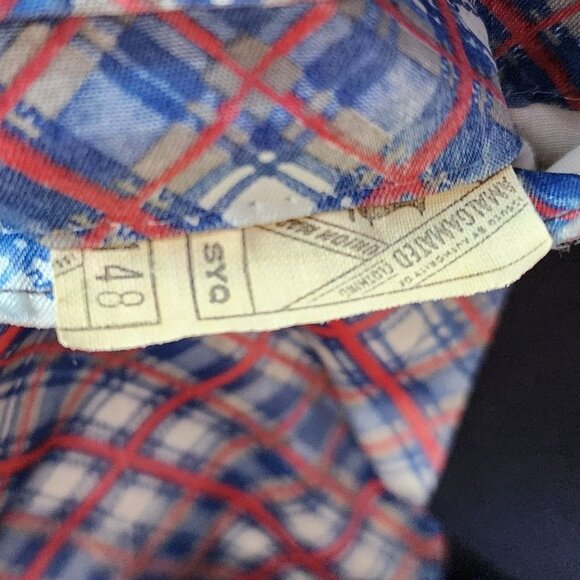 Vintage Johnny Carson Tailored For Joslins Navy Blue Sport Coat Blazer Mens 42 - Picture 12 of 13